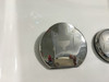 REPLACEMENT STAINLESS STEEL TRANSOM SHOWER CUP & COVER ASSY. REQUIRES A 3 1/8" HOLE *In Stock & Ready To Ship!