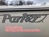 PARKER RAISED BRUSHED CHROME HULL LOGO *  31"L X 7"H *In Stock & Ready To Ship!