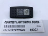 COURTESY LIGHT SWITCH COVER - HORIZONTAL