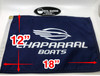 CHAPARRAL LOGO FLAG 12”" X 18" BLACK  SILKSCREENED ( ON BOTH SIDES )*In Stock & Ready To Ship!