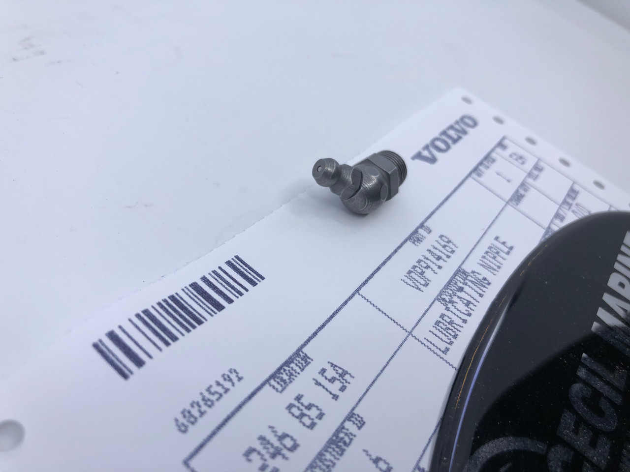 $9.95* GENUINE VOLVO ENUINE VOLVO LUBRICATING NIPPLE 914169 Special Order 10 TO 14 Day Delivery