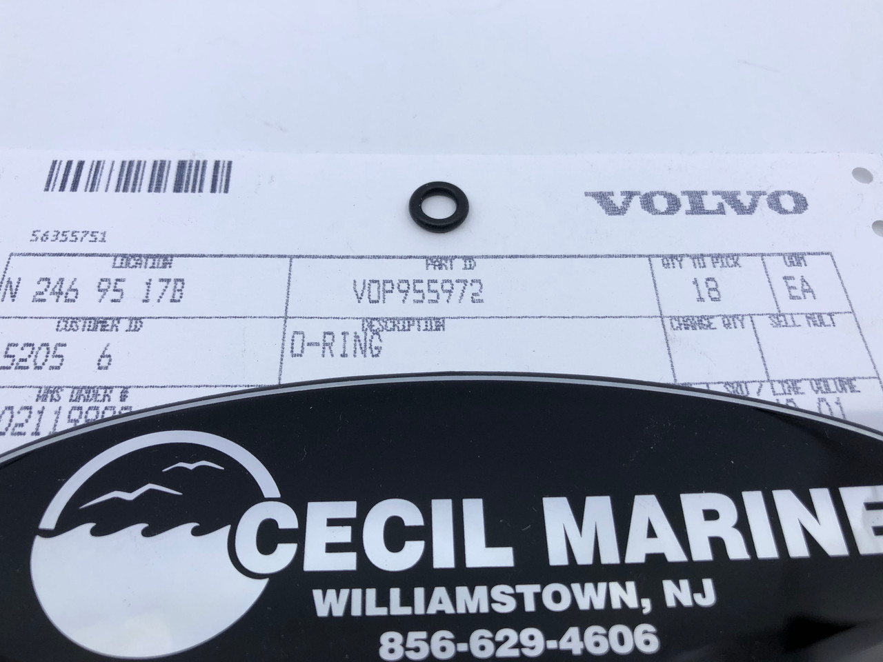 $7.99* GENUINE VOLVO GENUINE VOLVO O-RING 955972 * In Stock