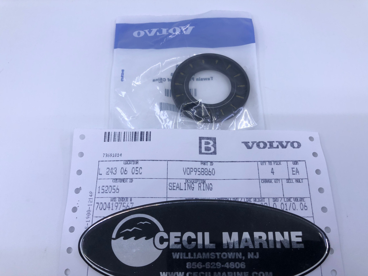 $39.99* GENUINE VOLVO GENUINE VOLVO SEALING RING 958860 *In Stock & Ready To Ship!