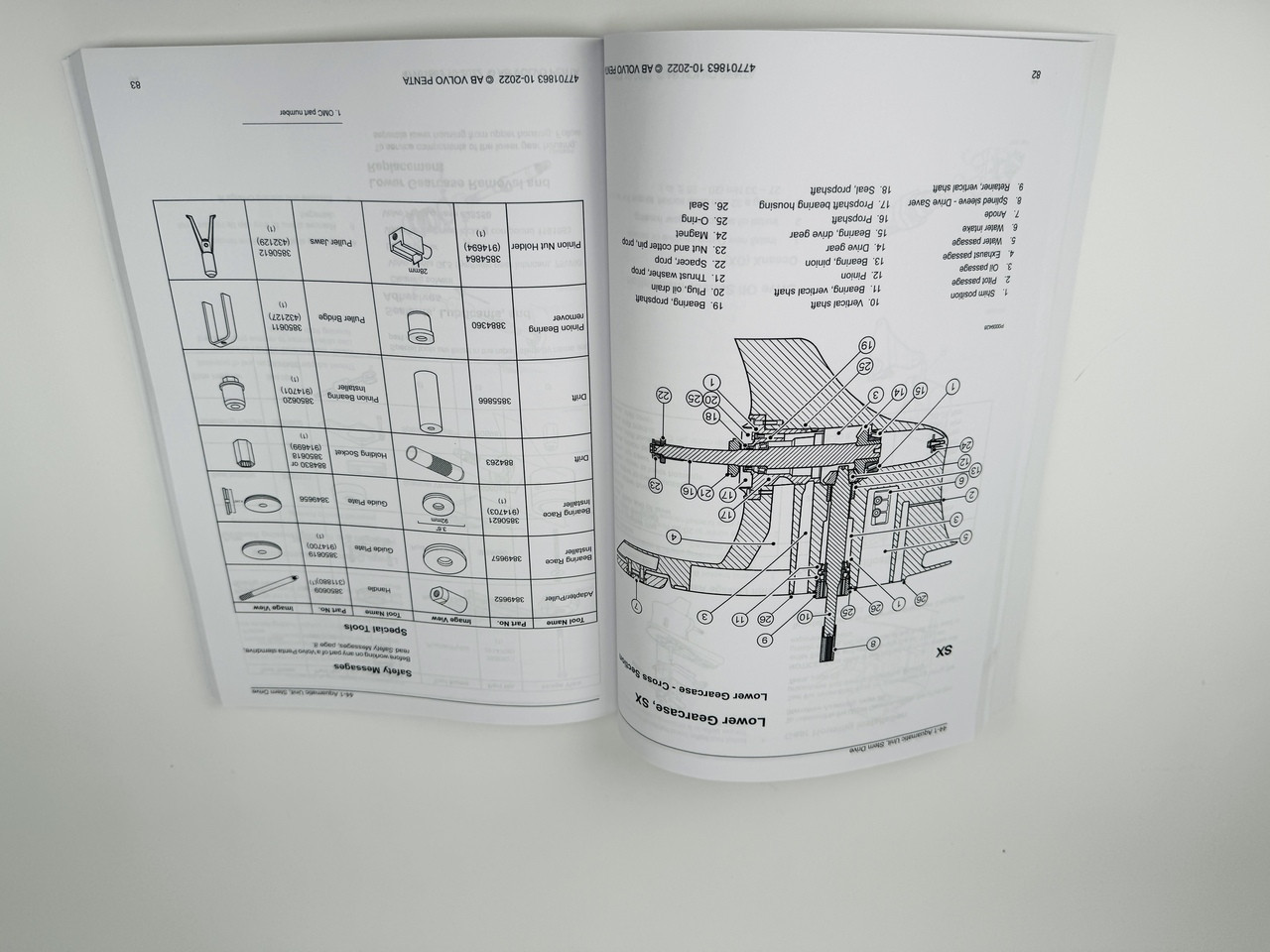 SX-A DPS-A, B, C, D & FORWARD FACING OUTDRIVES GENUINE VOLVO DOWNLOAD VERSION SERVICE MANUAL