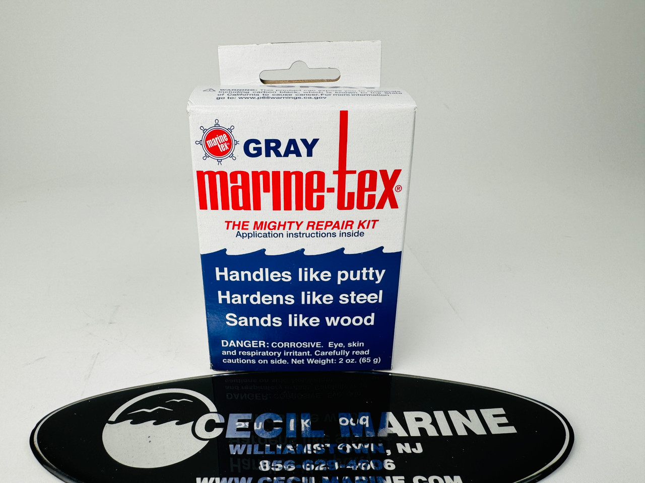 MARINE-TEX JR GRAY 2 OZ - Cecil Marine