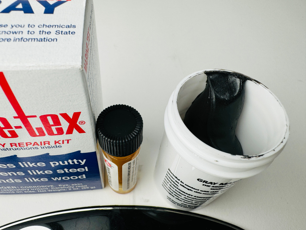 MARINE-TEX JR GRAY 2 OZ - Cecil Marine