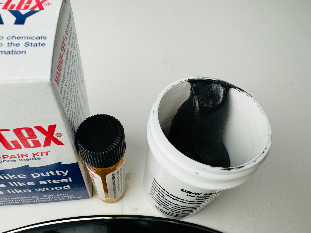 シーニュ　ダックジレ Marine MARINE-TEX JR GRAY 2 OZ - Cecil Marine