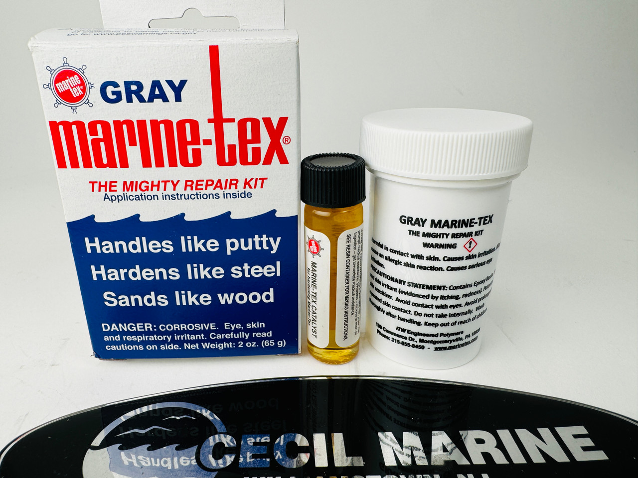 シーニュ　ダックジレ Marine MARINE-TEX JR GRAY 2 OZ - Cecil Marine