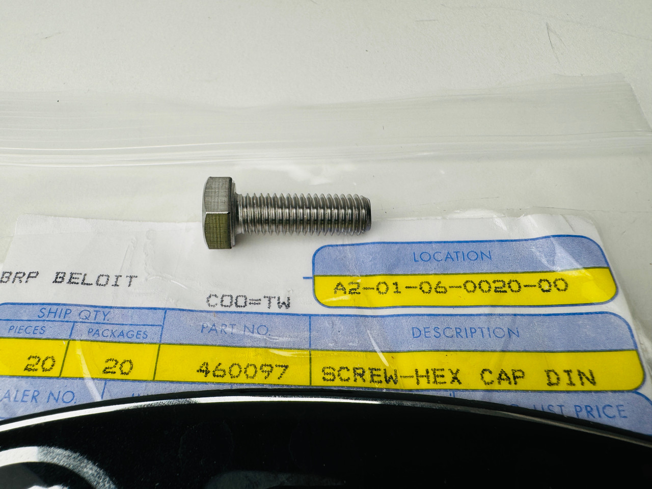 3.99* GENUINE BRP no tax* SCREW-HEX CAP  460097 *In Stock & Ready To Ship!