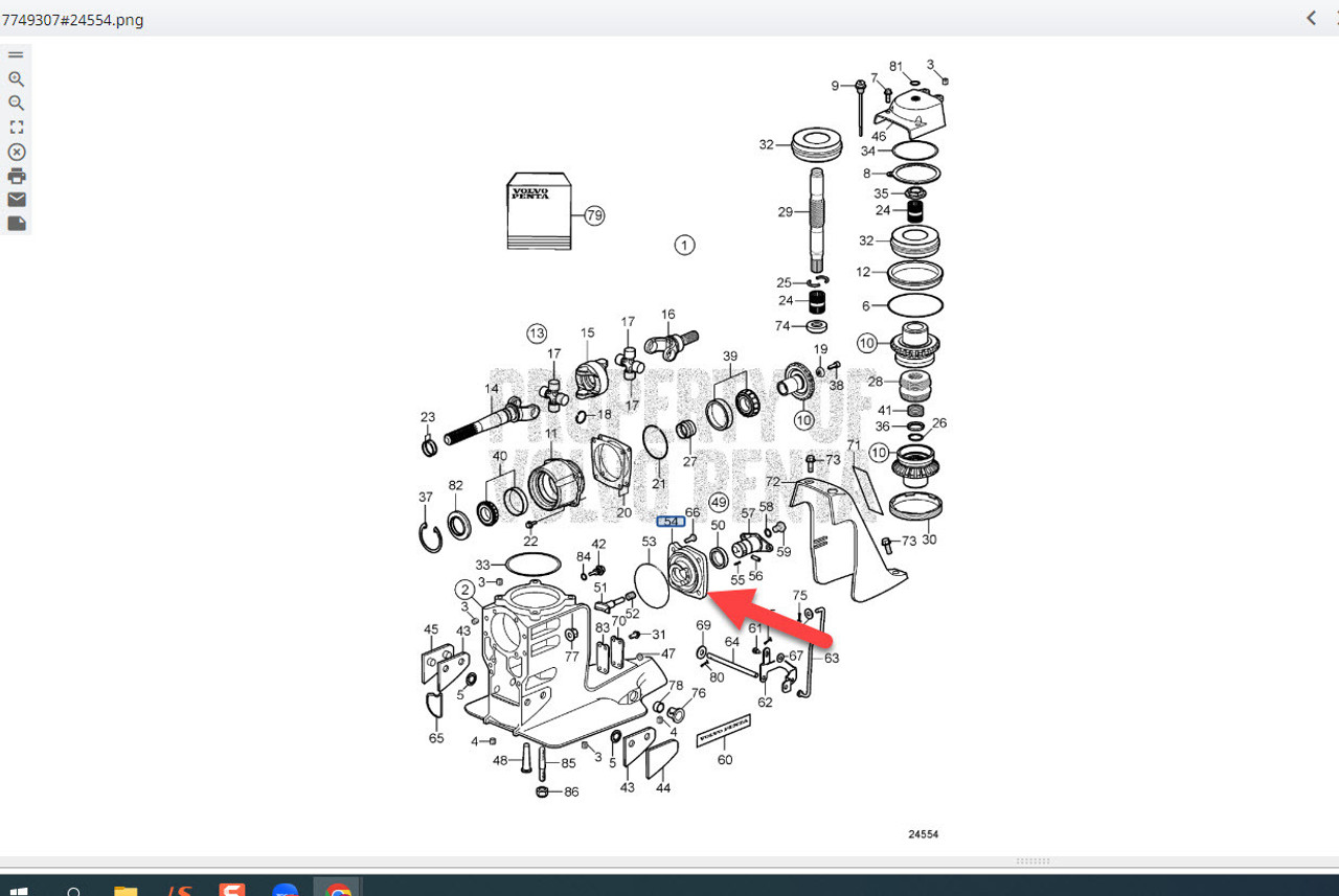 $469.99* GENUINE VOLVO no tax* BEARING HOUSING 3855785 *Special Order 10 To 14 Days For Delivery