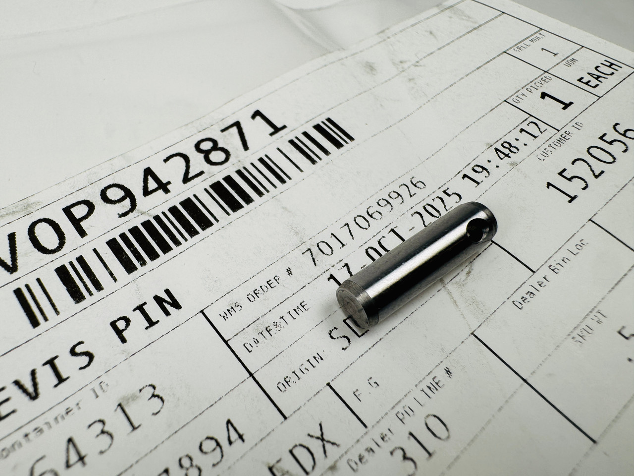 $19.99* GENUINE VOLVO no tax* CLEVIS PIN 942871 *In Stock & Ready To Ship!