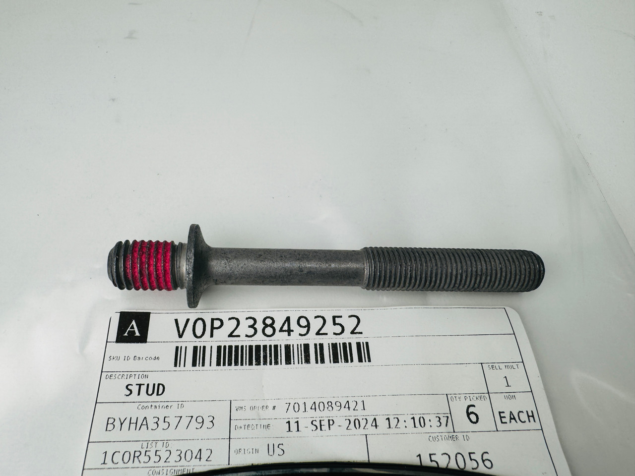 $13.99* GENUINE VOLVO TRANSOM SHIELD STUD 23849252 *In Stock