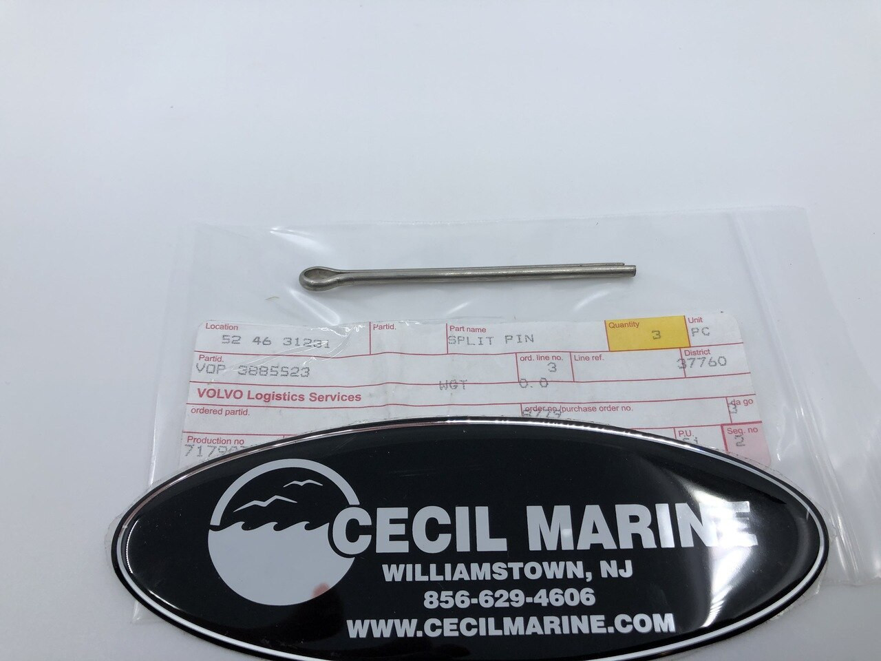 $5.99* GENUINE VOLVO SPLIT PIN 3885523 *In Stock & Ready To Ship!