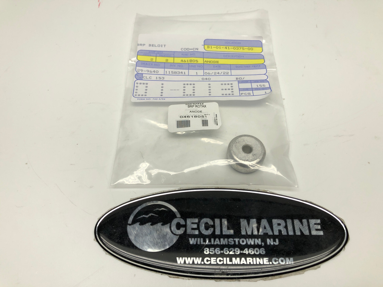 seaページ $18.99* GENUINE BRP no tax* KIT-JET PUMP ANODE 461805 (BRP's