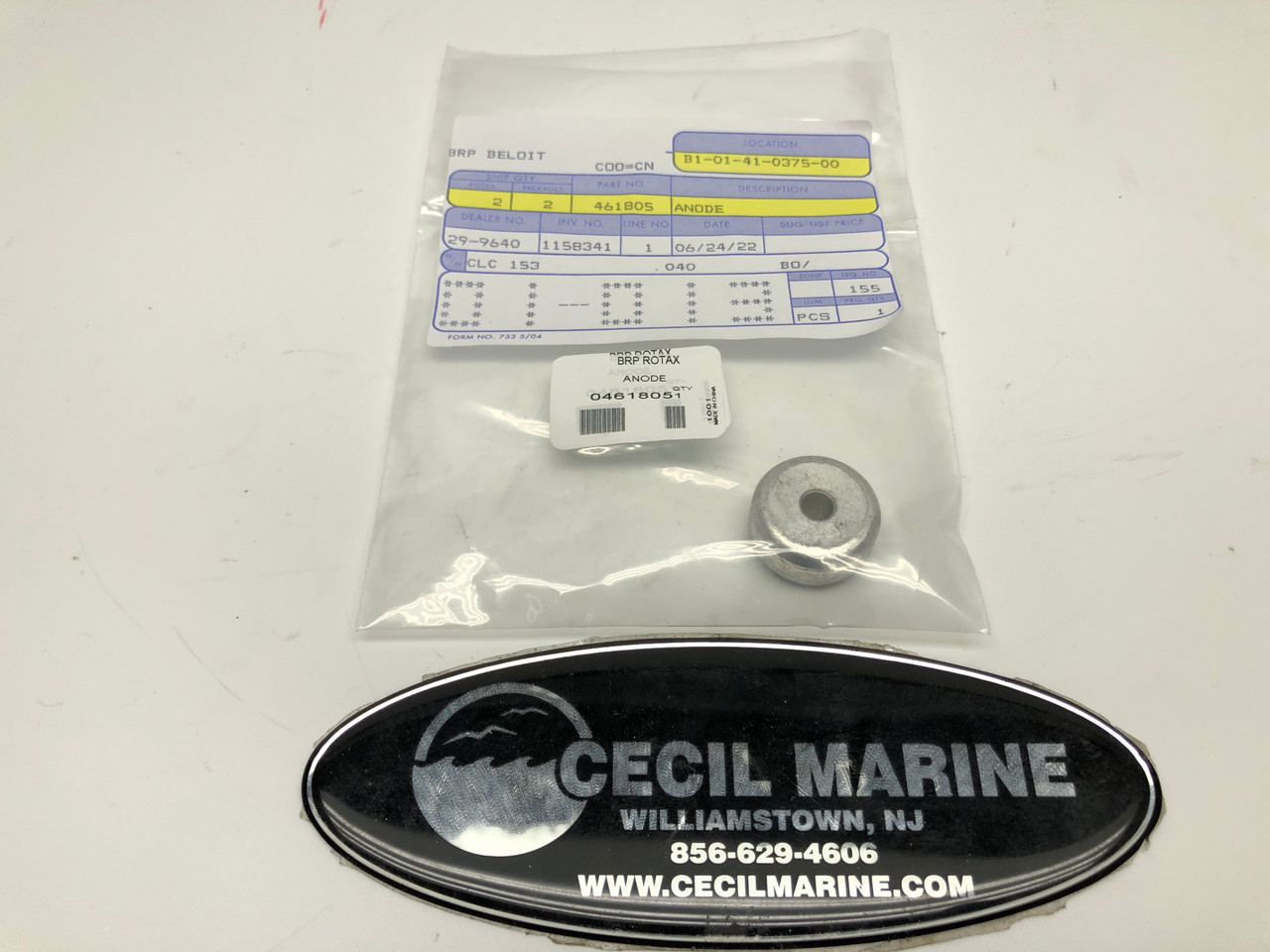 $18.99* GENUINE BRP no tax* KIT-JET PUMP ANODE 461805 (BRP's