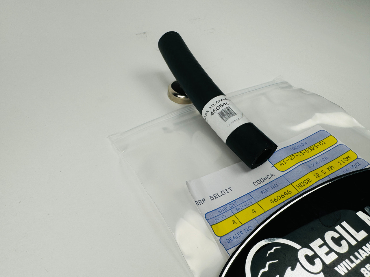 $4.99* GENUINE BRP no tax* HOSE 12.5 MM .110M  460646  *In Stock & Ready To Ship!