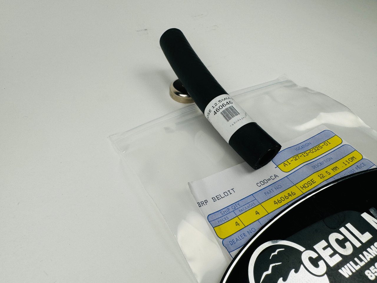 $4.99* GENUINE BRP no tax* HOSE 12.5 MM .110M  460646  *In Stock & Ready To Ship!