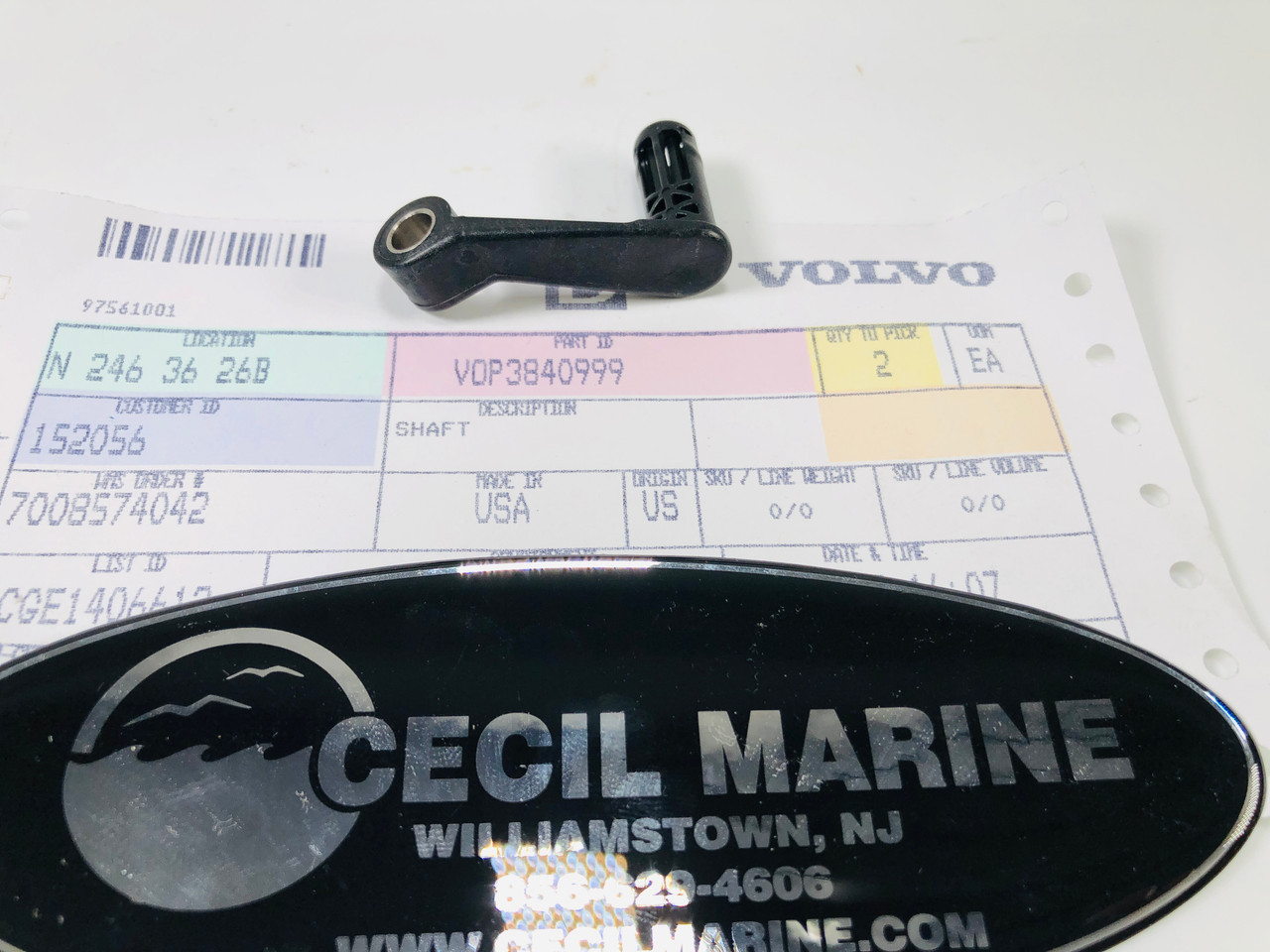 $14.99* GENUINE VOLVO no tax* SHAFT 3840999 *In Stock & Ready To Ship!