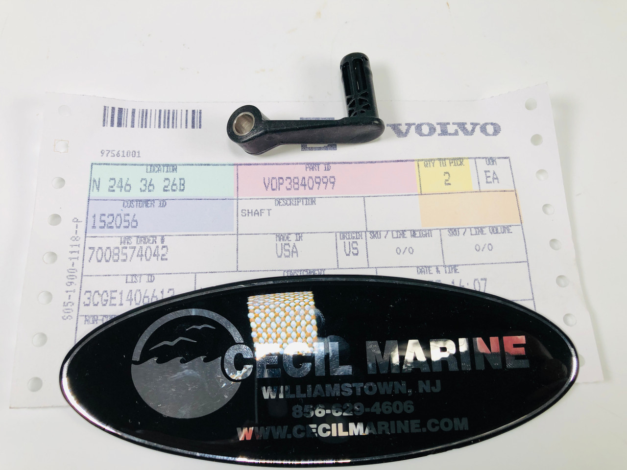 $14.99* GENUINE VOLVO no tax* SHAFT 3840999 *In Stock & Ready To Ship!