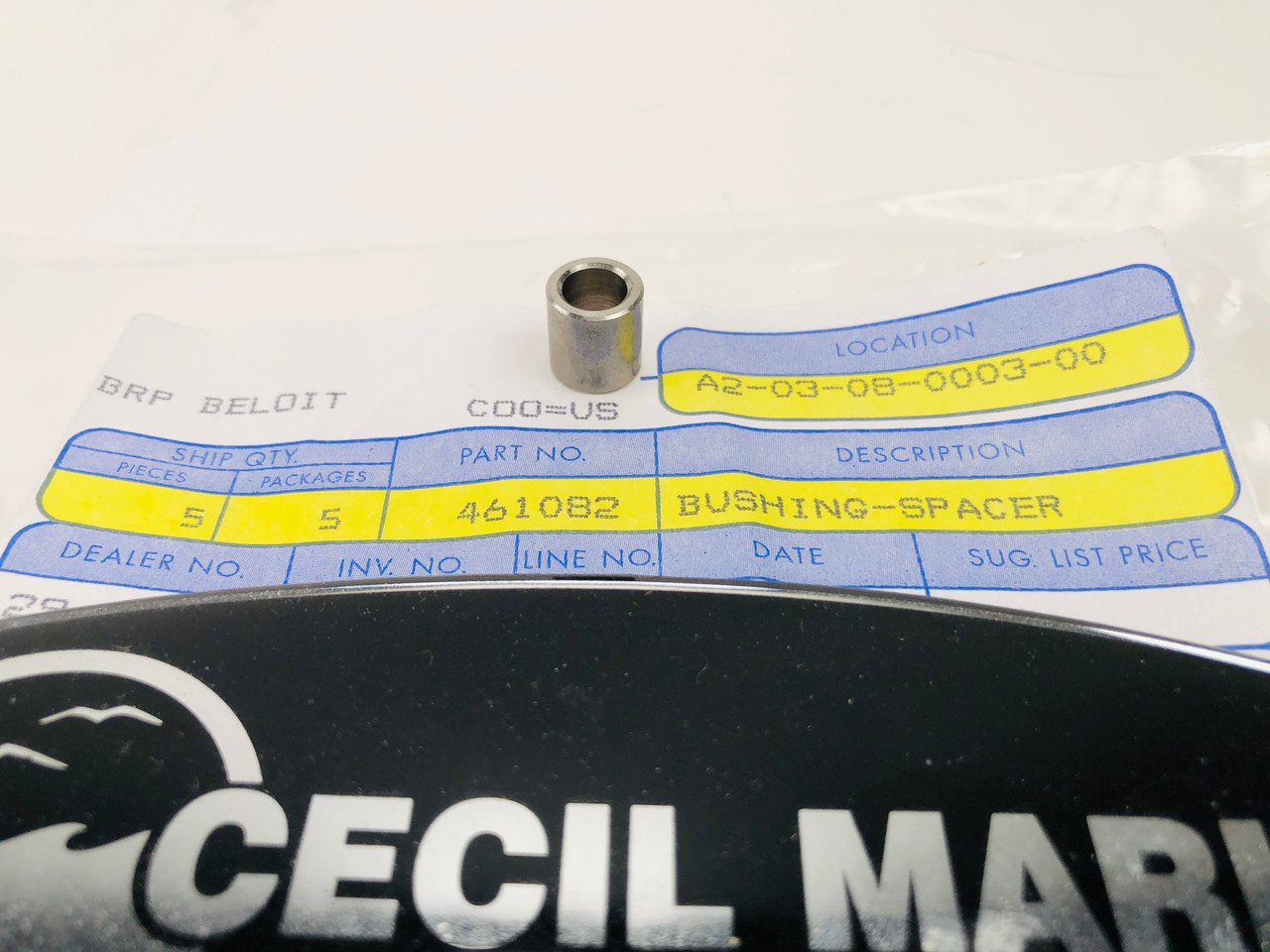 $10.99* GENUINE BRP no tax* SPACER BUSHING 0461082 *In Stock