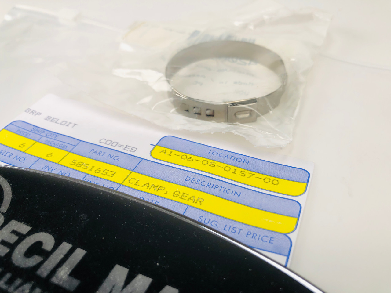 $9.99* GENUINE BRP CLAMP,GEAR 5851653  *In Stock & Ready To Ship!