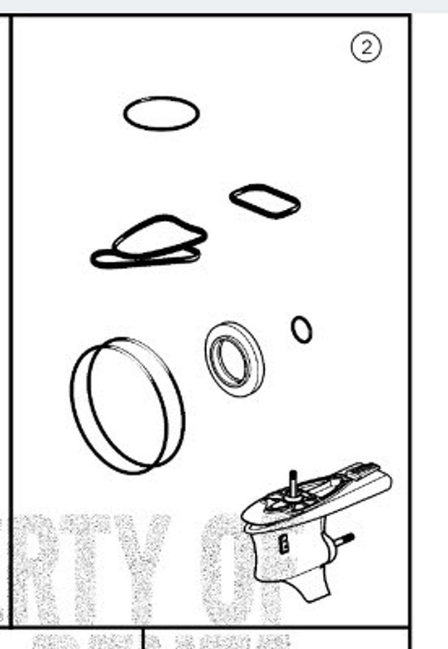 $104.99* GENUINE VOLVO no tax* SX-A LOWER UNIT GASKET KIT 3888821 *In Stock & Ready To Ship!