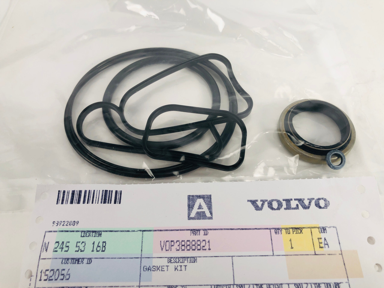 $104.99* GENUINE VOLVO no tax* SX-A LOWER UNIT GASKET KIT 3888821 *In Stock & Ready To Ship!