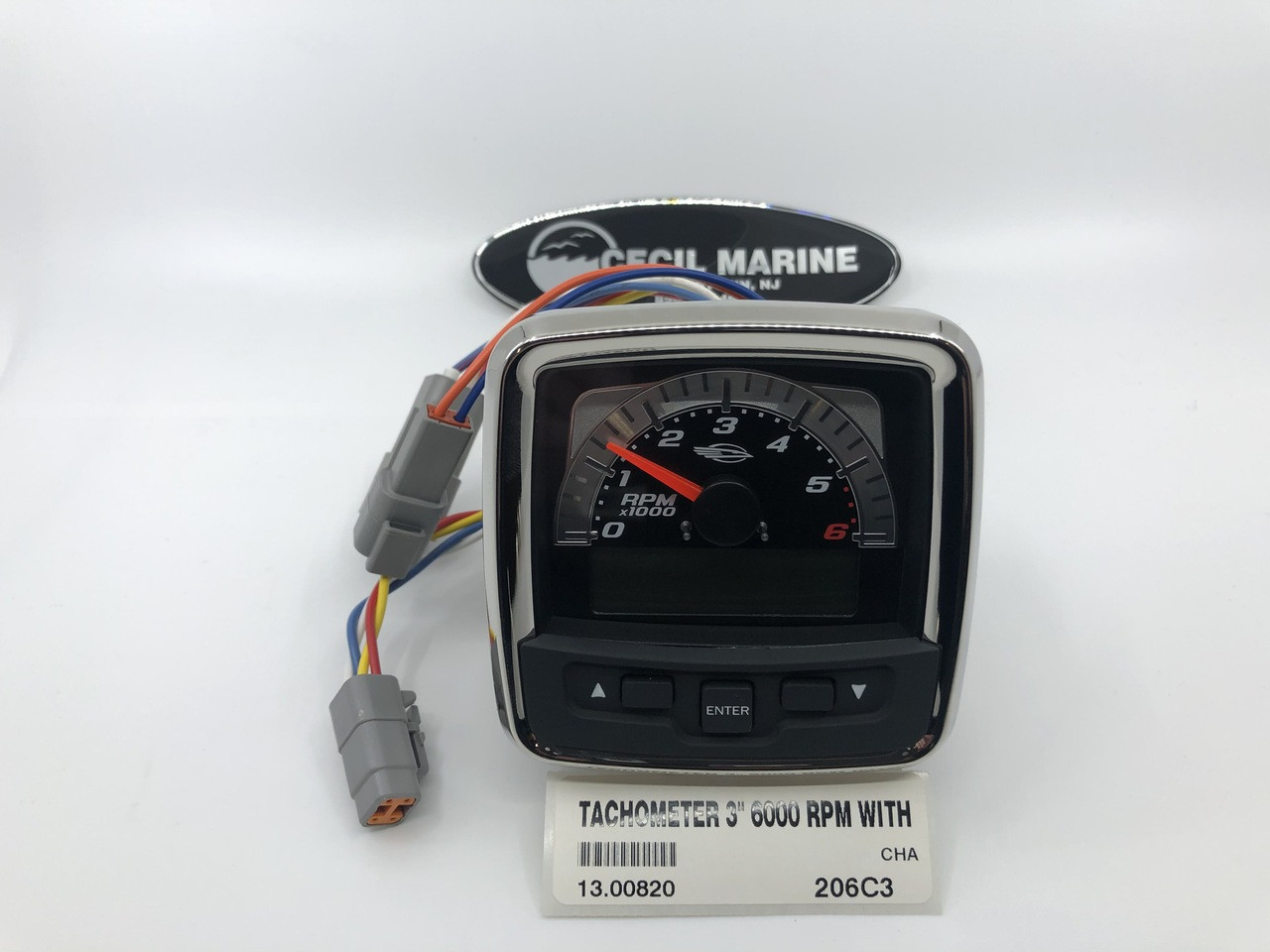 *This item is no longer available, and no alternative options are offered - TACHOMETER 3" 6000 RPM MERCRUISER  13.00820  (Chaparral's previous part numbers were 781194SDFB & 780899SDFB) *