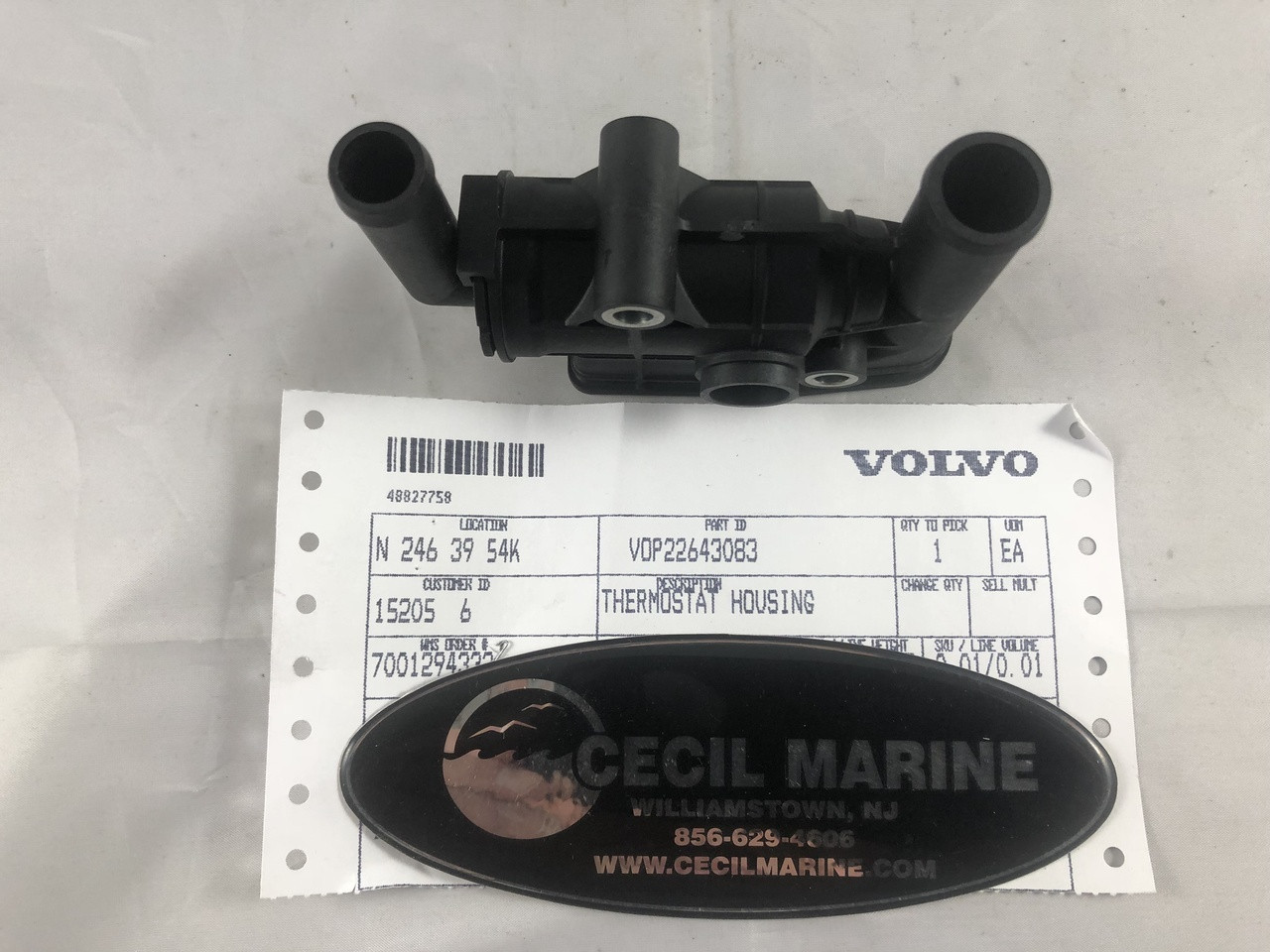 Pm ハ−ト メレダイヤ Water Opel トップ $162.99* GENUINE VOLVO no tax* STARBOARD SIDE THERMOSTAT