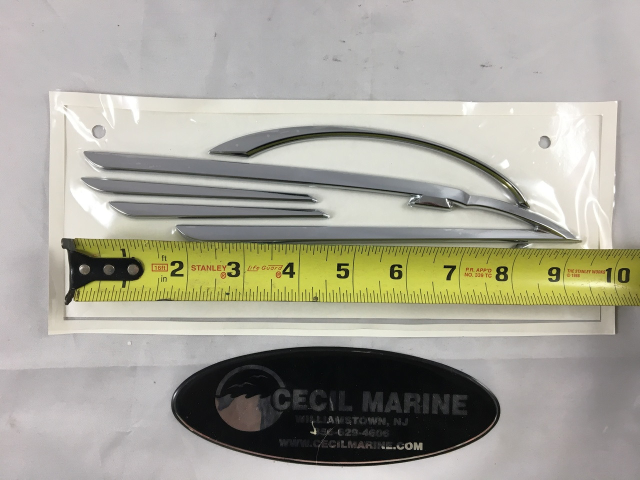 $54.99* CHAPARRAL BIRD HEAD LOGO CHROME 9.5 X 3"  14-00147 *In Stock & Ready To Ship!