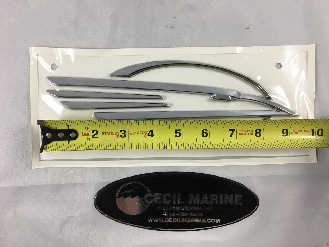 $54.99* CHAPARRAL BIRD HEAD LOGO CHROME 9.5 X 3"  14-00147 *In Stock & Ready To Ship!