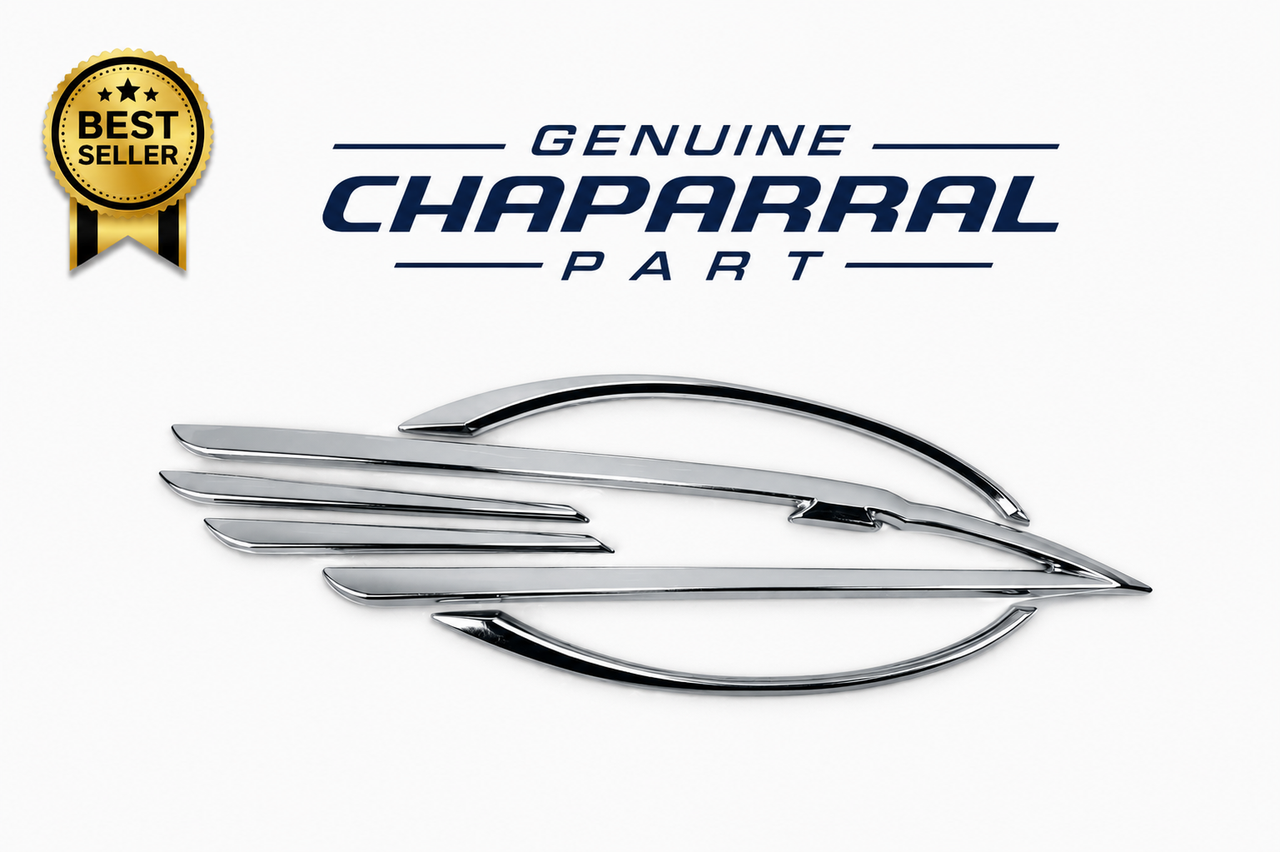 $54.99* CHAPARRAL BIRD HEAD LOGO CHROME 9.5 X 3"  14-00147 *In Stock & Ready To Ship!