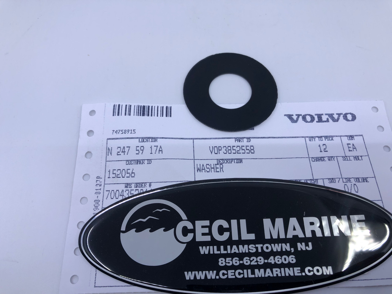 $6.99* GENUINE VOLVO THRUST WASHER 3852558-A *In Stock & Ready To