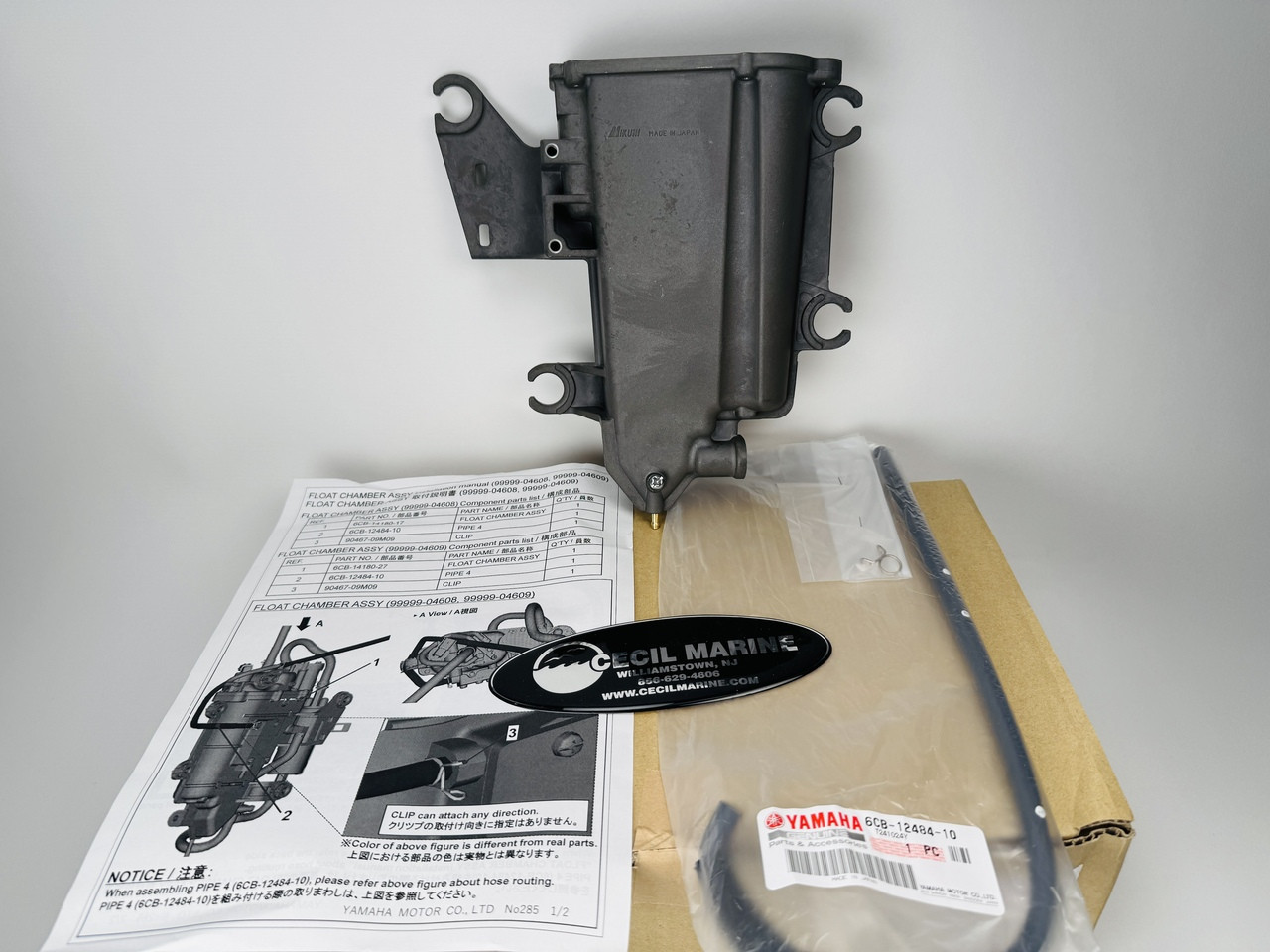 $549.99* GENUINE YAMAHA no tax* VST BODY, FLOAT CHAMBER 99999-04610-00  (Yamaha's previous part number was 6CB-14181-01-00) *In Stock & Ready To Ship!