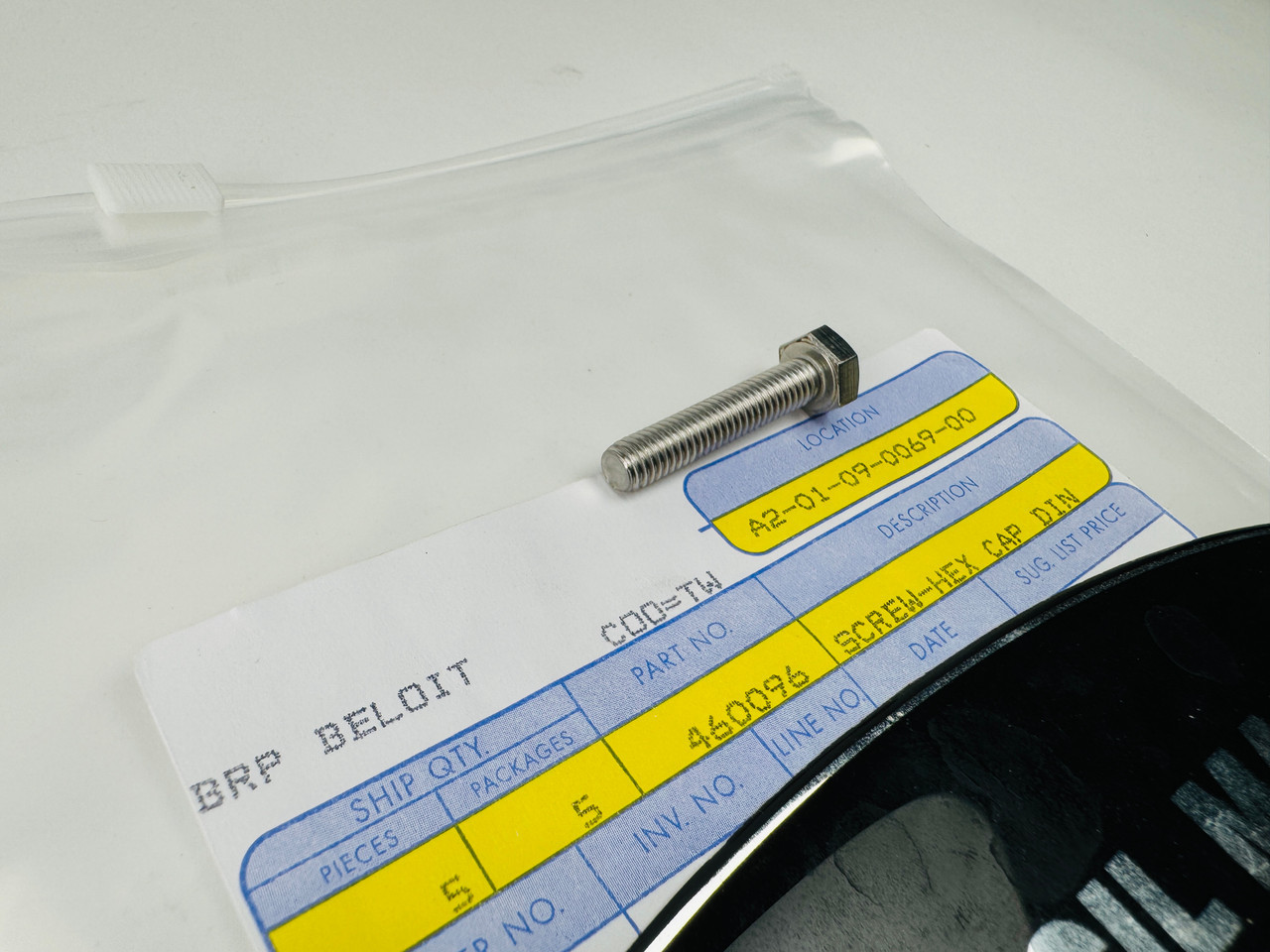 $4.95* GENUINE BRP no tax* SCREW-HEX CAP  207163060  (BRP's previous part number was 460096) *In Stock & Ready To Ship!