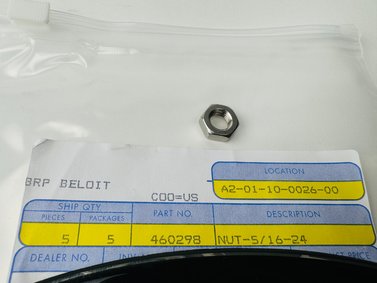 $6.99* GENUINE BRP no tax* NUT 460298  *In Stock & Ready To Ship!