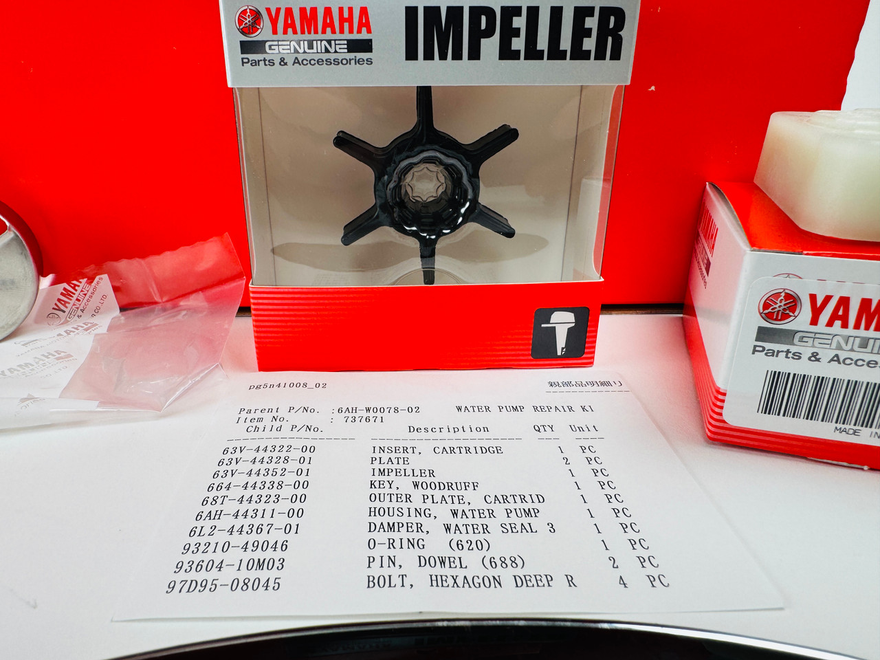 $57.99* GENUINE YAMAHA no tax* WATER PUMP REPAIR KIT 6AH-W0078-02-00 *In Stock & Ready To Ship