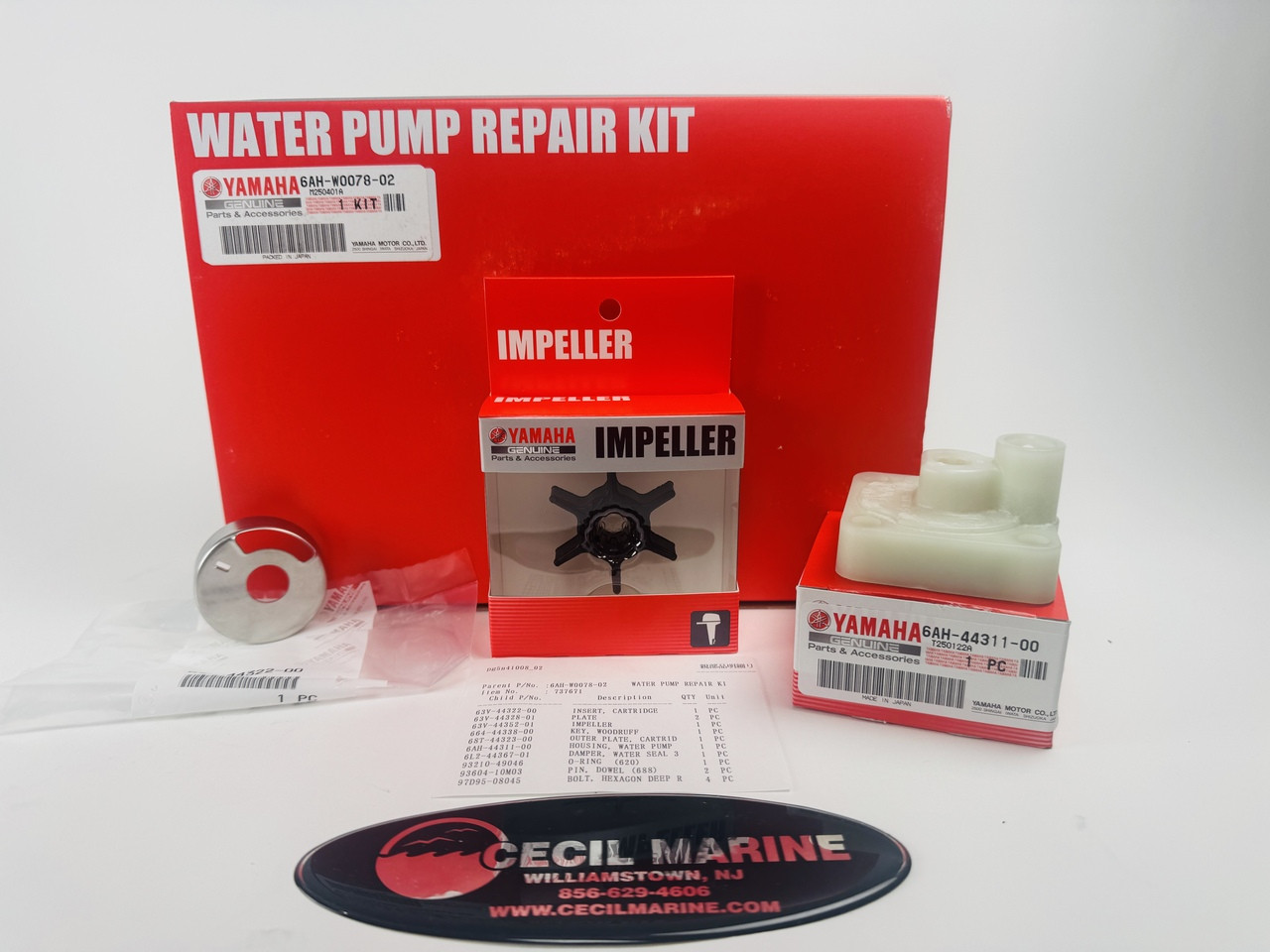 $57.99* GENUINE YAMAHA no tax* WATER PUMP REPAIR KIT 6AH-W0078-02-00 *In Stock & Ready To Ship