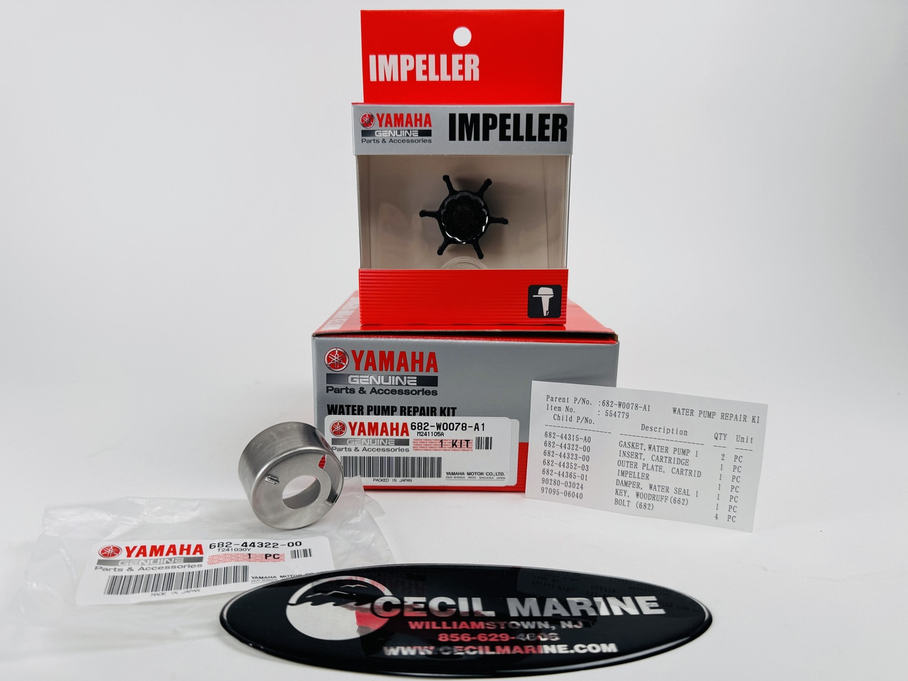 $44.99* GENUINE YAMAHA no tax* WATER PUMP REPAIR KIT 682-W0078-A1