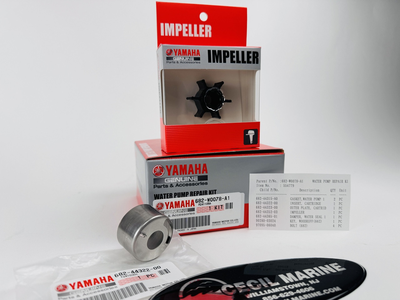 $44.99* GENUINE YAMAHA no tax* WATER PUMP REPAIR KIT 682-W0078-A1