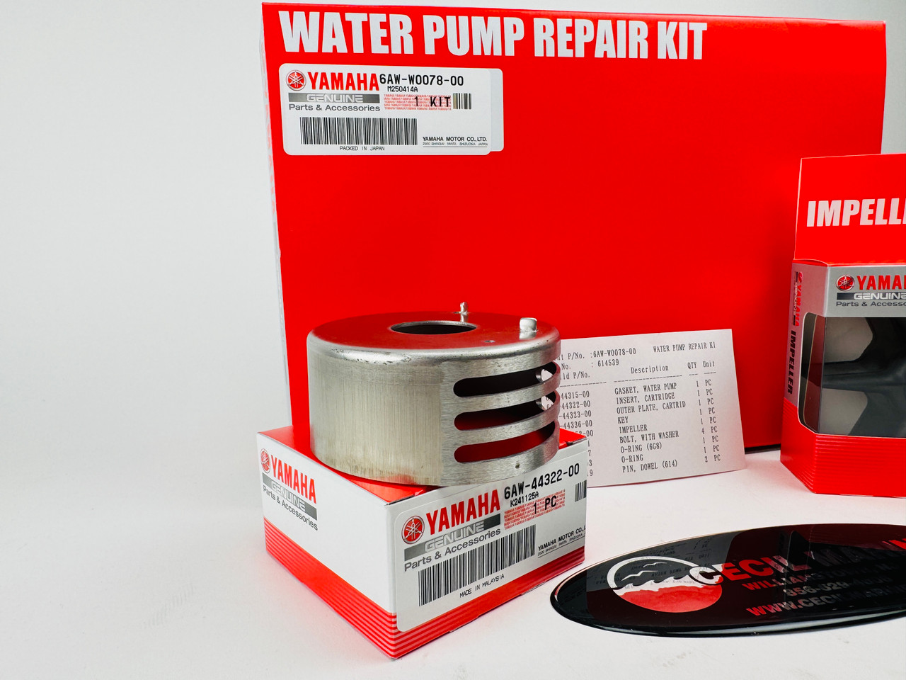 GENUINE YAMAHA WATER PUMP REPAIR KIT 6AW-W0078-00-00*In Stock & Ready To Ship!