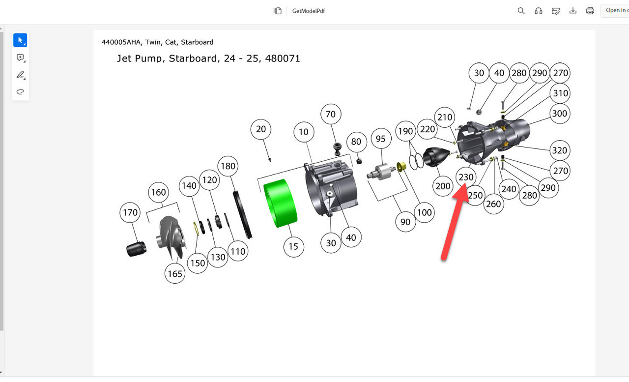 $210.99* GENUINE BRP no tax* JET PUMP VENTURI-SLATE GRAY 423463088 (BRP's previous part numbers were 0462124 & 0463088) *In Stock & Ready To Ship!