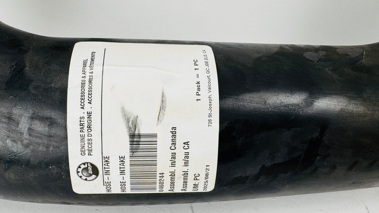 $109.99* GENUINE BRP 0460244   HOSE-INTAKE *THIS IS A SPECIAL ORDER, 10-14 DAY DELIVERY