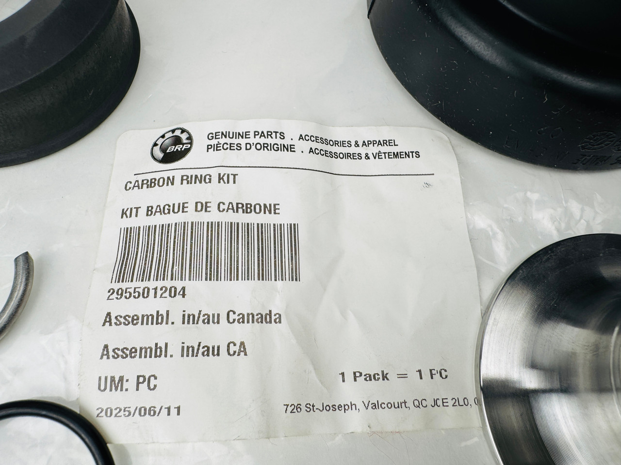 $78.99* GENUINE BRP no tax* 295501204 CARBON RING KIT (BRP's previous part numbers were 0465105 & 0461969) *In Stock & Ready To Ship!