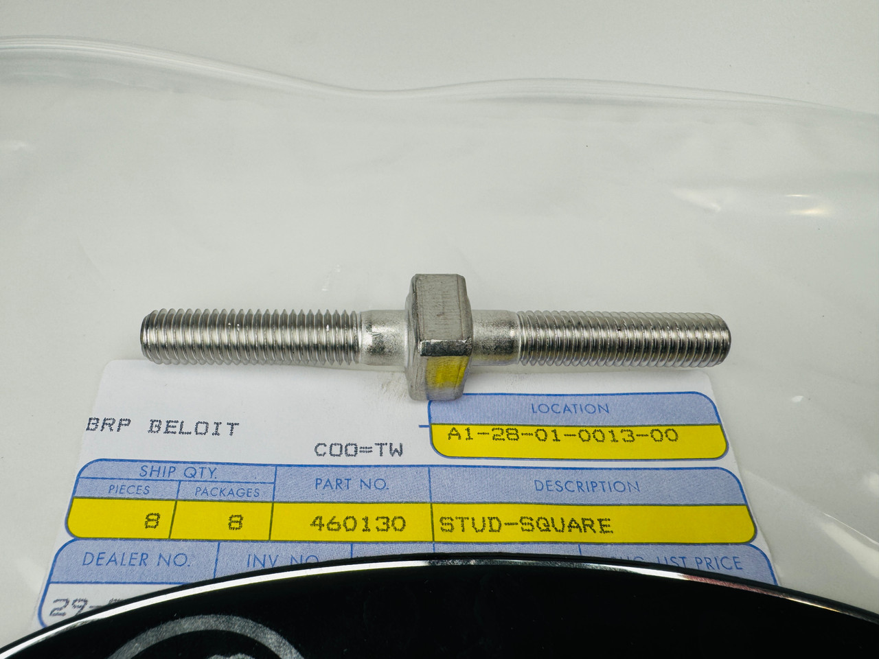 $19.99* GENUINE BRP no tax* STUD-SQUARE 250300022 (BRP's previous part number was  460130)  *In Stock & Ready To Ship! $19.99* GENUINE BRP no tax* STUD-SQUARE 250300022 (BRP's previous part number was  460130)  *In Stock & Ready To Ship!