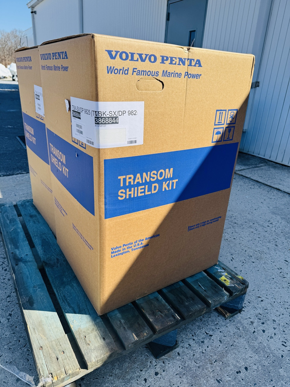 $5599.99* GENUINE VOLVO no tax*SX-M & DPS-M TRANSOM SHIELD ASSEMBLY 3868844 *In Stock & Ready To Ship!