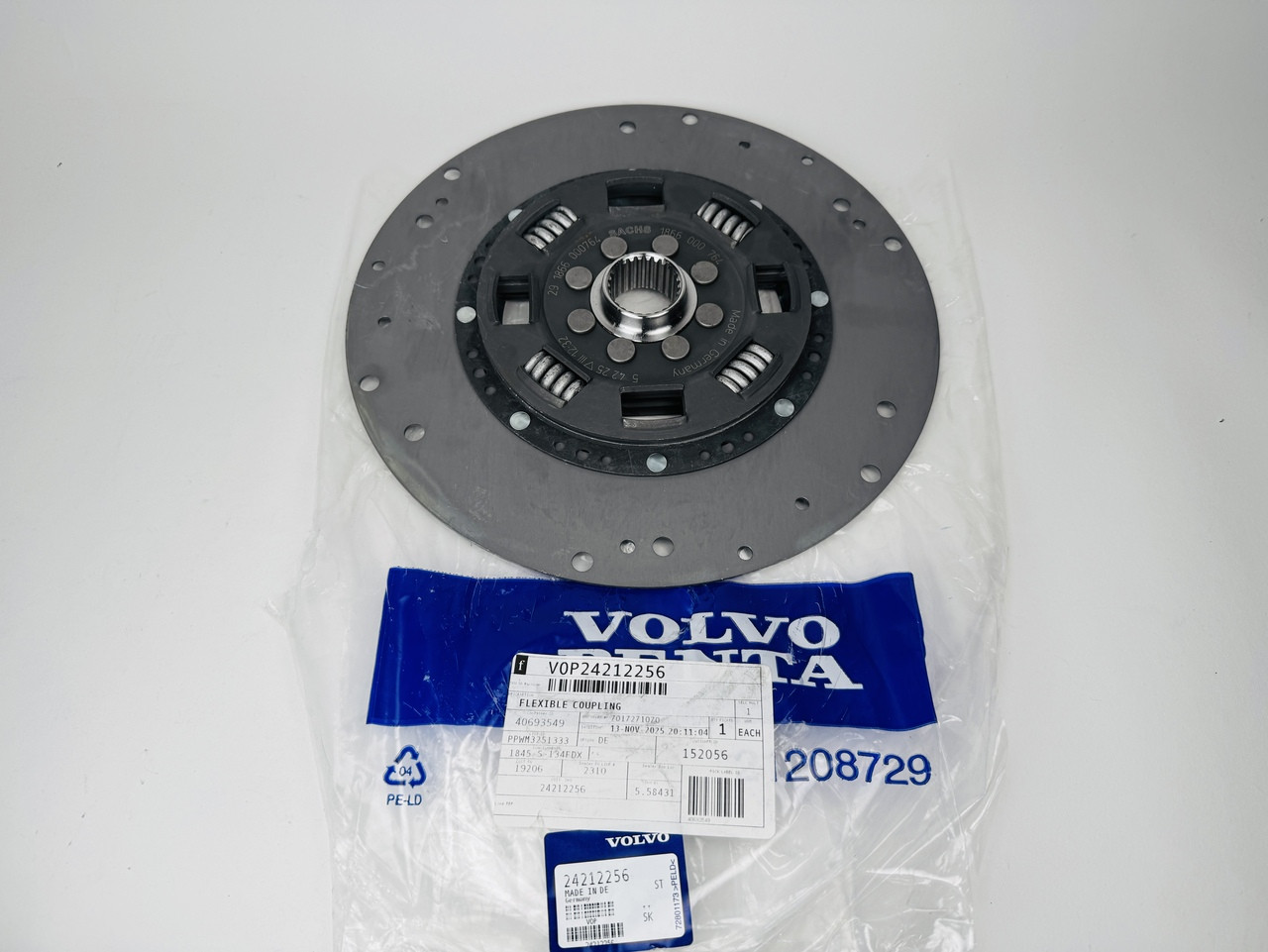$719.99* GENUINE VOLVO no tax* ABSORBER / FLEXIBLE COUPLING 24212256 (Volvo's previous part number was 855389) *In Stock & Ready To Ship!