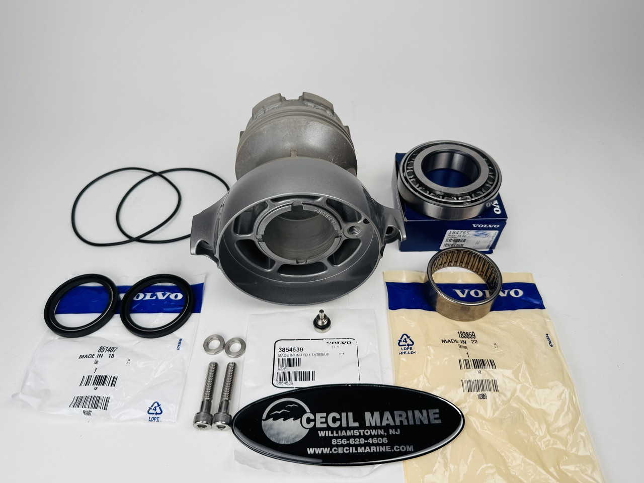 $969.99* GENUINE VOLVO no tax*  COMPLETE PROP SHAFT BEARING CARRIER 21141698 (Bearings & seals are installed using all genuine Volvo special tools) *In Stock & Ready To Ship!