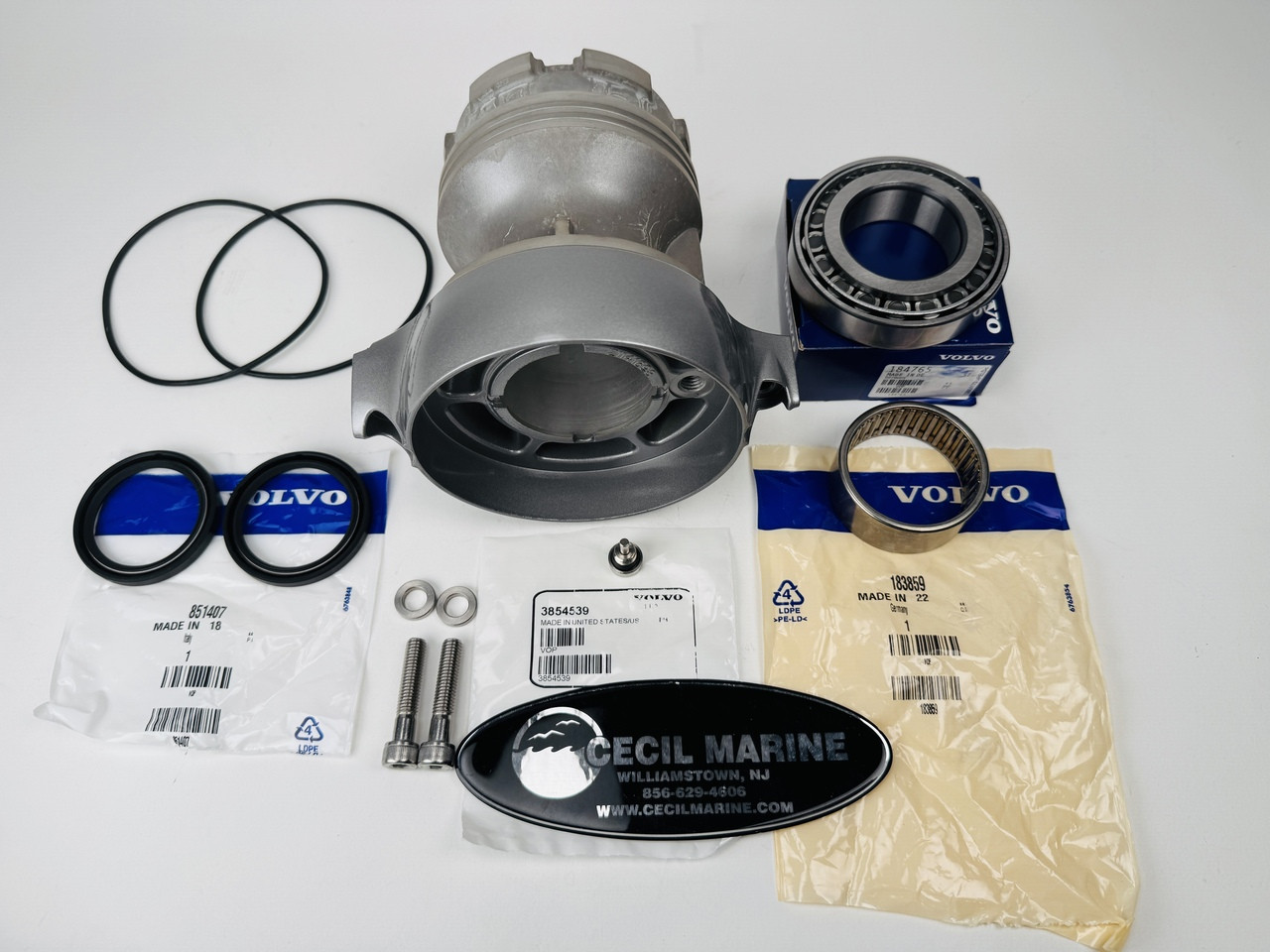$969.99* GENUINE VOLVO no tax*  COMPLETE PROP SHAFT BEARING CARRIER 21141698 (Bearings & seals are installed using all genuine Volvo special tools) *In Stock & Ready To Ship!