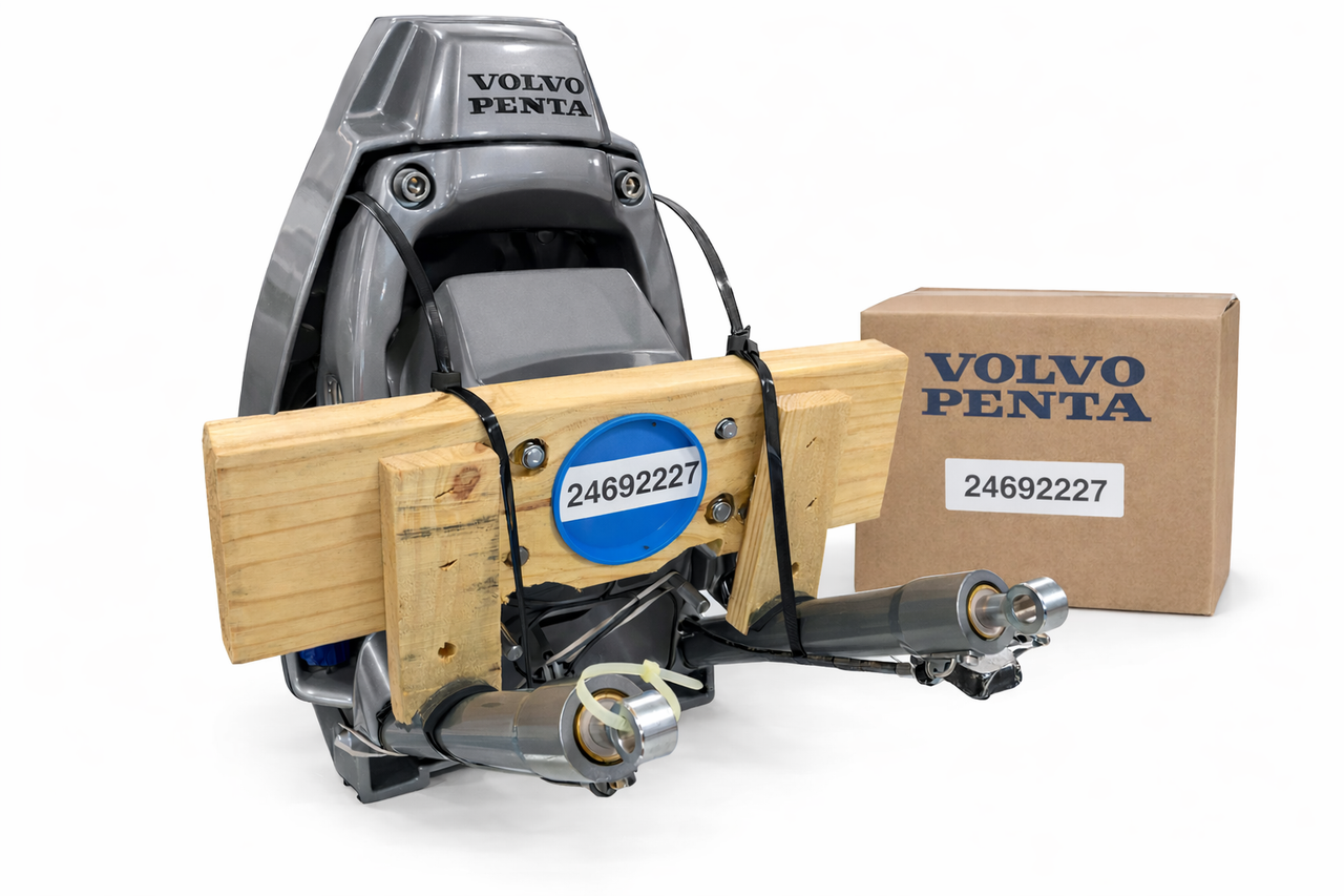 $6599.99* GENUINE VOLVO no tax* TRANSOM SHIELD WITH 52 DEG. RAMS & ACTIVE CORROSION PROTECTION1 24692227 (Volvo's previous part numbers were 3883769, 40869166, 21849410 & 22865043)  *In Stock & Ready To Ship!